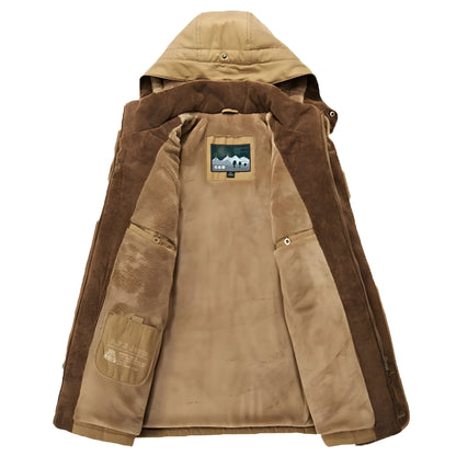 Men’s Winter Parka Jacket | Warm Hooded Fur Lined Coat