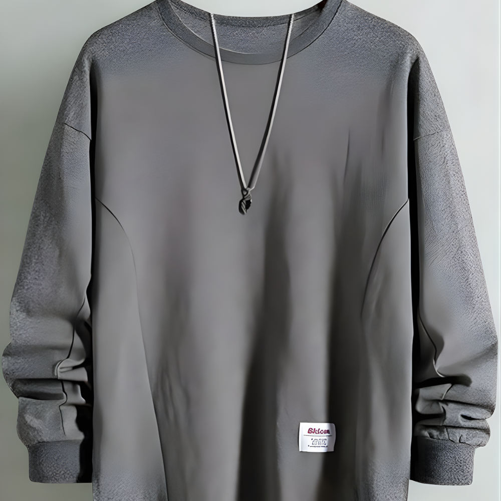 Oversized Crewneck Pullover Sweatshirt - Long Sleeve
