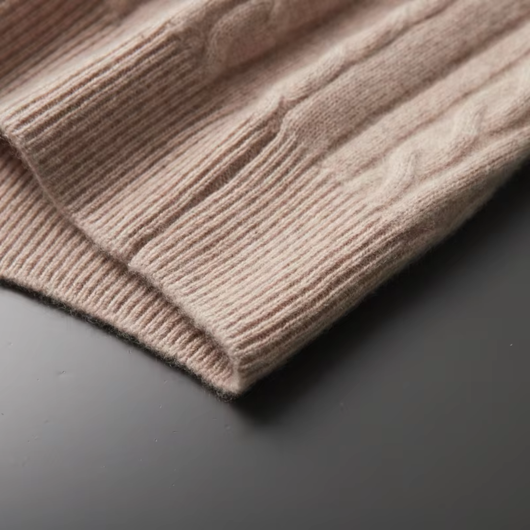 Men’s Cable Knit Half Zip Jumper | Warm Long Sleeve Knitwear