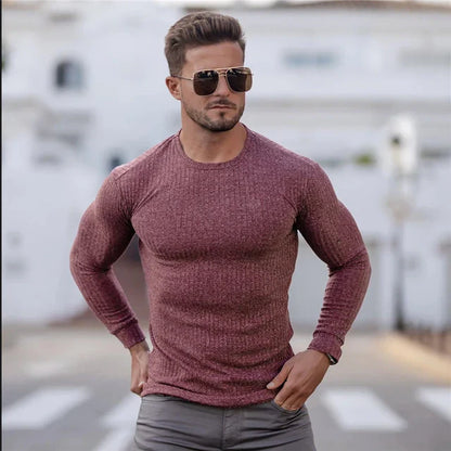 Men's Slim Fit Knit Sweater | Long Sleeve Jumper