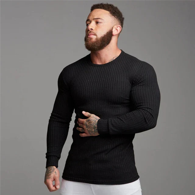 Men's Slim Fit Knit Sweater | Long Sleeve Jumper