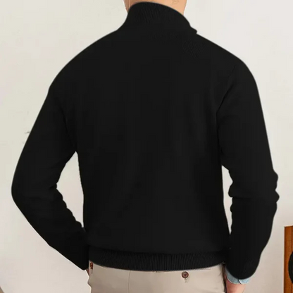 Men’s Smart Casual Half Zip Jumper | Warm Long Sleeve Knitwear