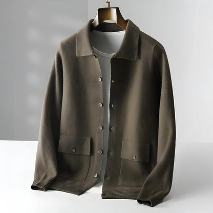 Men’s Smart Casual Button Up Cardigan | Long Sleeve Knitwear