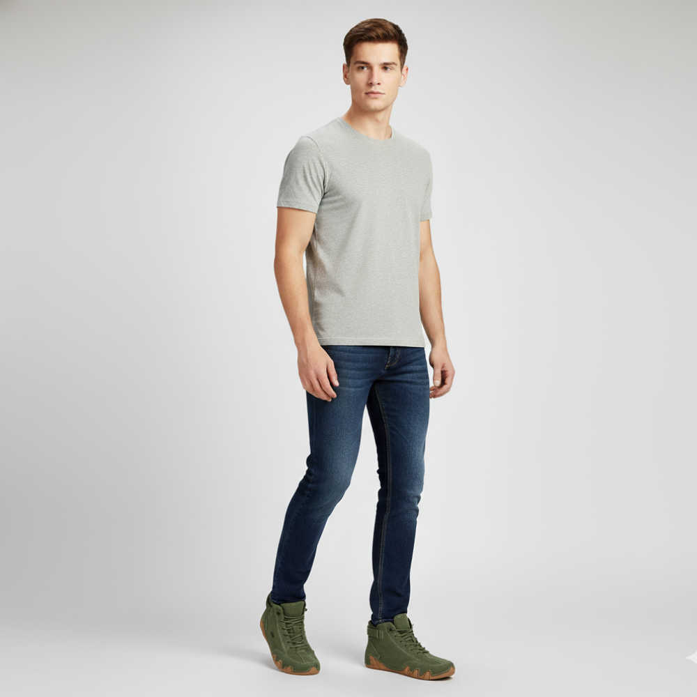 Men's High Top Ankle Sneakers - Athletic Sport Shoes