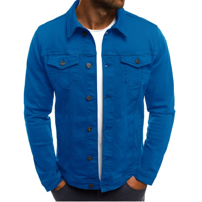 Men’s Denim Jacket | Casual Button Up Jean Coat