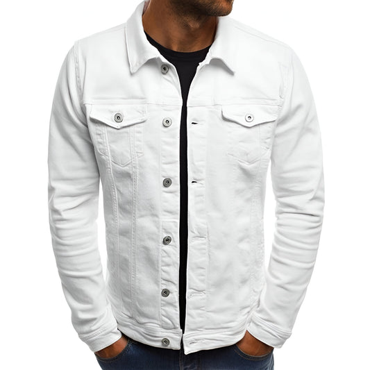Men’s Denim Jacket | Casual Button Up Jean Coat