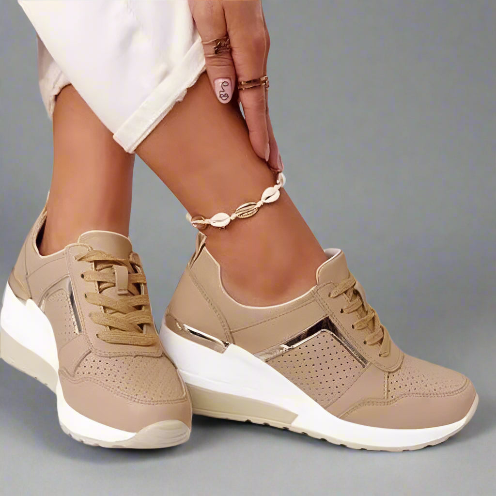 Stylish Comfortable Wedge Sneakers for Women - Image 3
