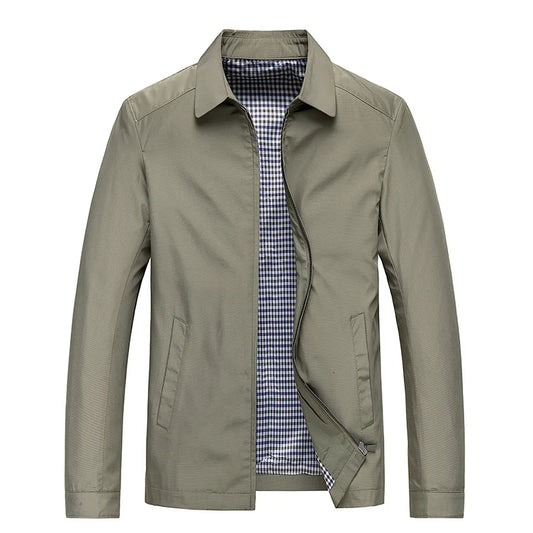 Men's | Thin Jacket - Stylish Cotton-Polyester Outerwear-4