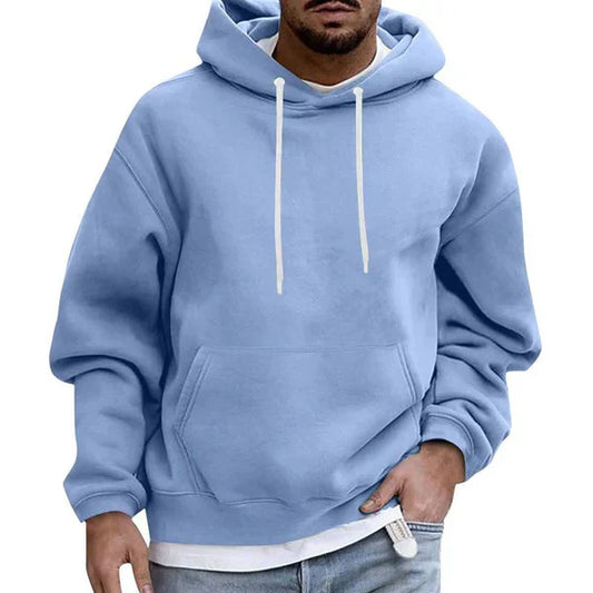 Men’s Casual Pullover Hoodie | Long Sleeve Kangaroo Pocket