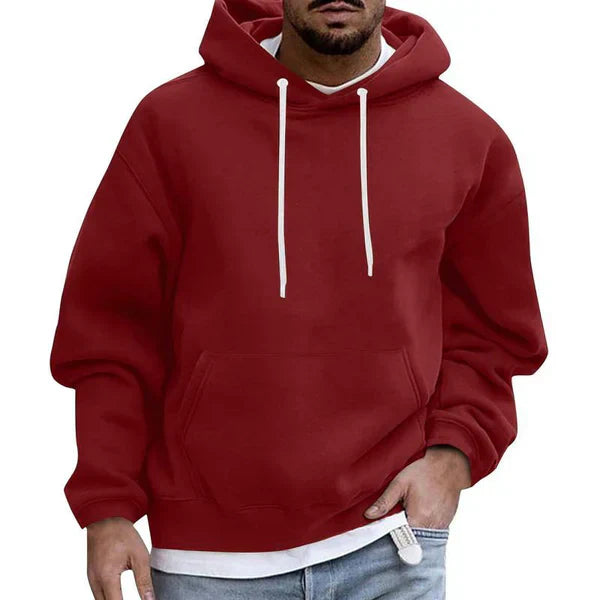 Men’s Casual Pullover Hoodie | Long Sleeve Kangaroo Pocket