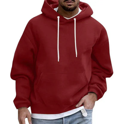 Men’s Casual Pullover Hoodie | Long Sleeve Kangaroo Pocket
