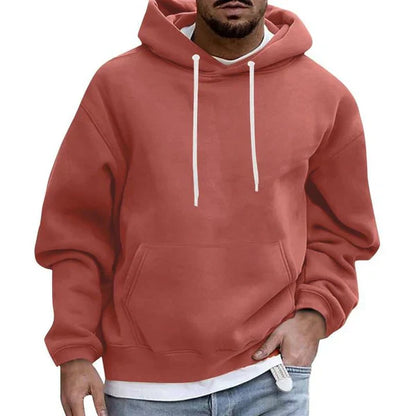 Men’s Casual Pullover Hoodie | Long Sleeve Kangaroo Pocket
