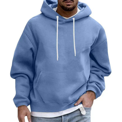Men’s Casual Pullover Hoodie | Long Sleeve Kangaroo Pocket