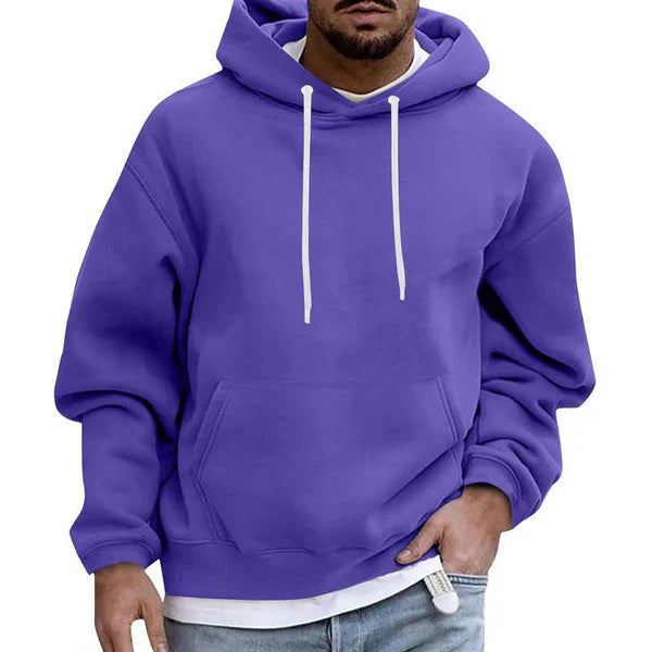 Men’s Casual Pullover Hoodie | Long Sleeve Kangaroo Pocket