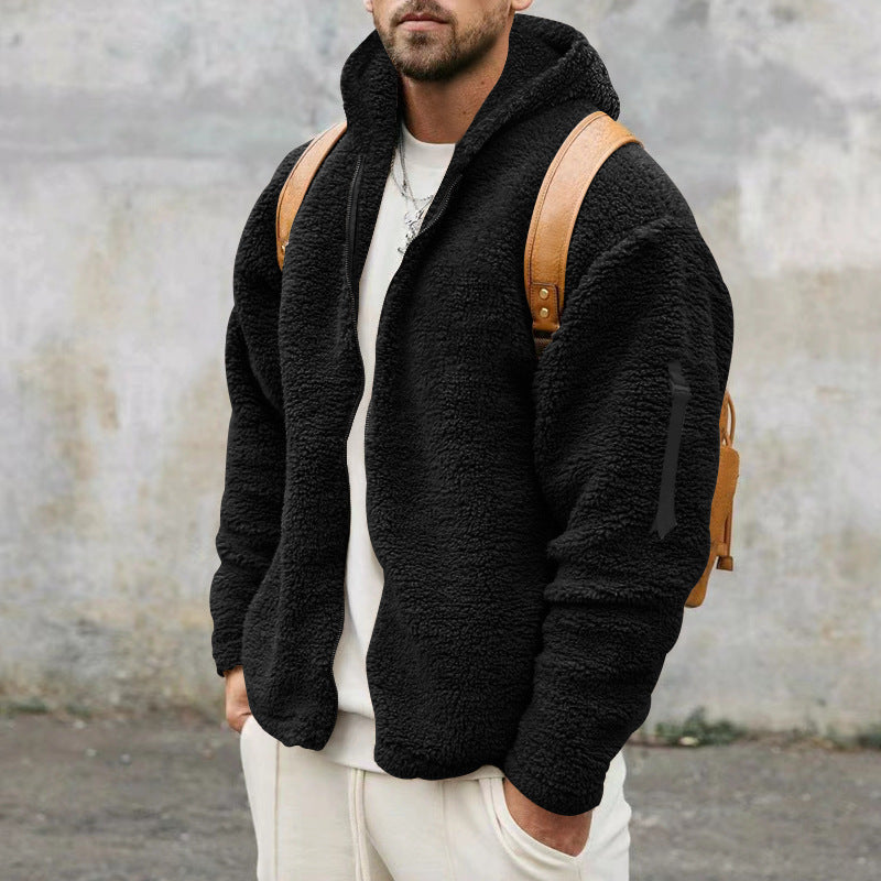 Men’s Sherpa Fleece Jacket | Warm Cosy Zip Up Teddy