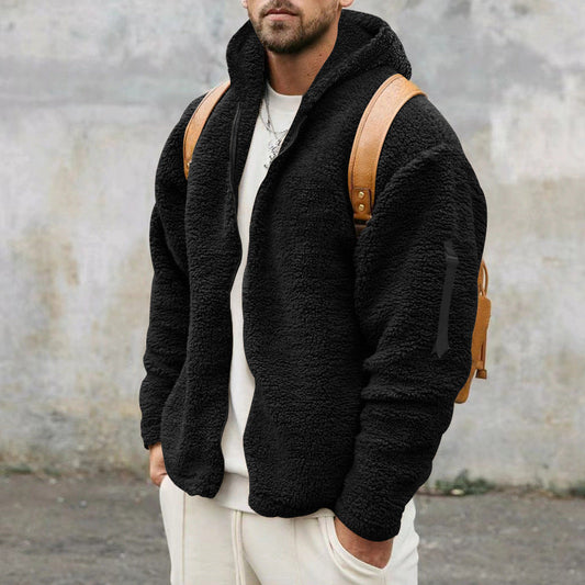 Men’s Sherpa Fleece Jacket | Warm Cosy Zip Up Teddy