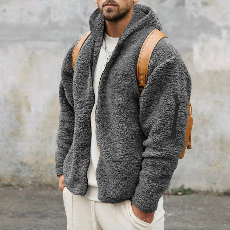 Men’s Sherpa Fleece Jacket | Warm Cosy Zip Up Teddy