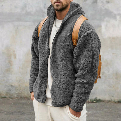 Men’s Sherpa Fleece Jacket | Warm Cosy Zip Up Teddy
