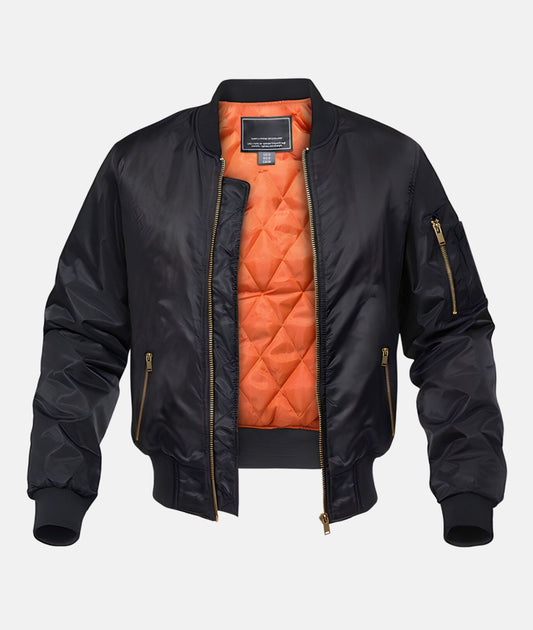 Men’s Lightweight Bomber Jacket | Quilted Insulated Zip Up