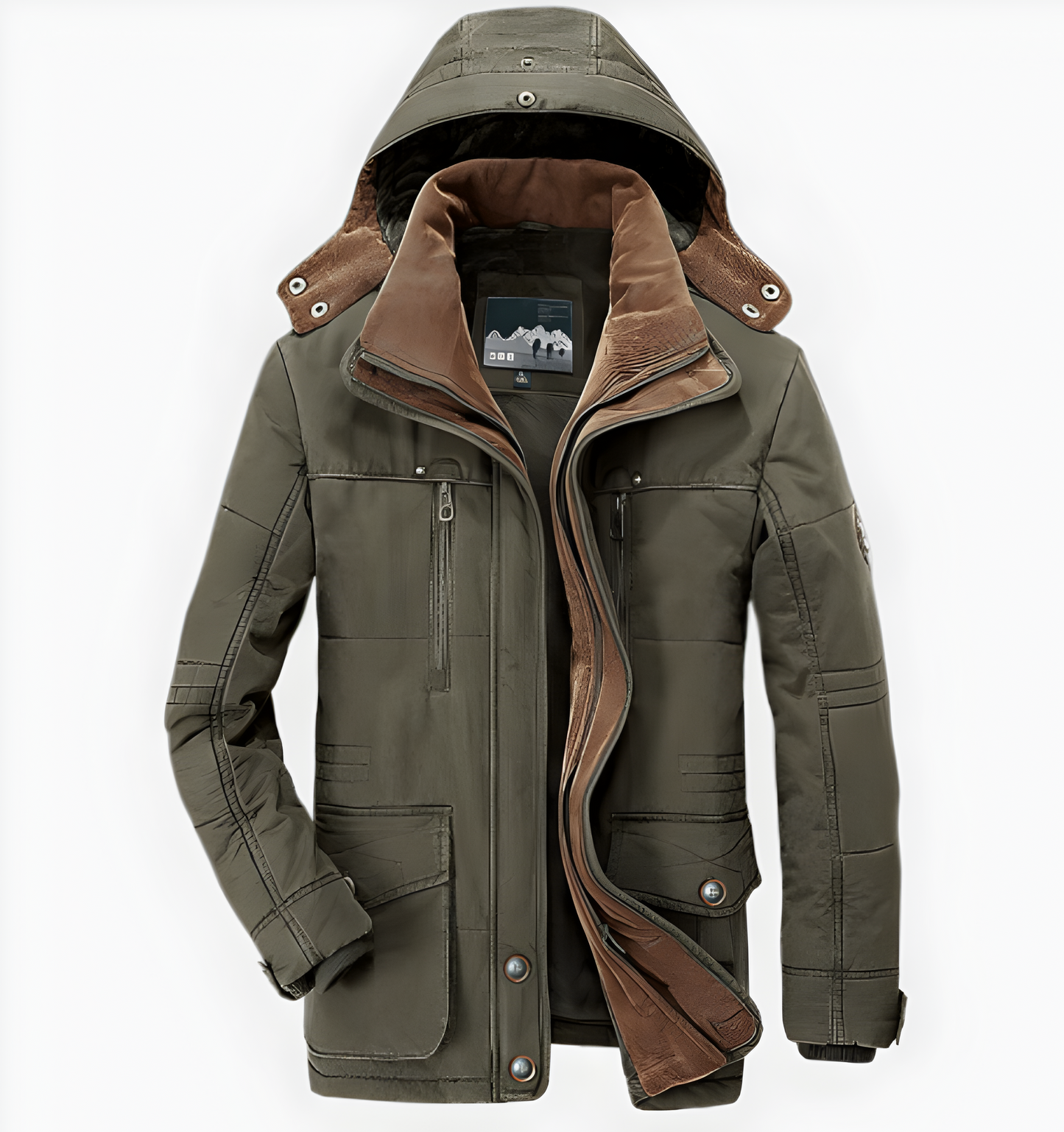 Men’s Winter Parka Jacket | Warm Hooded Fur Lined Coat