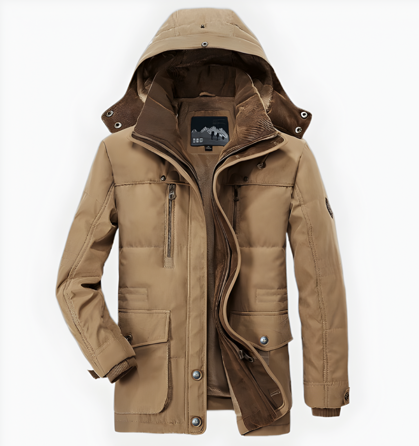 Men’s Winter Parka Jacket | Warm Hooded Fur Lined Coat