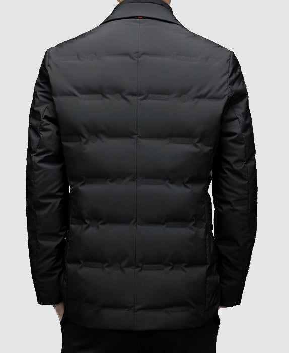 Men's Long Puffer Jacket Coat | Warm Winter Lightweight