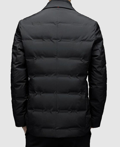 Men's Long Puffer Jacket Coat | Warm Winter Lightweight