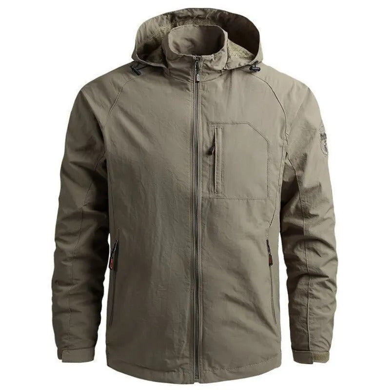 Men’s Lightweight Hooded Jacket | Casual Zip Up Windbreaker