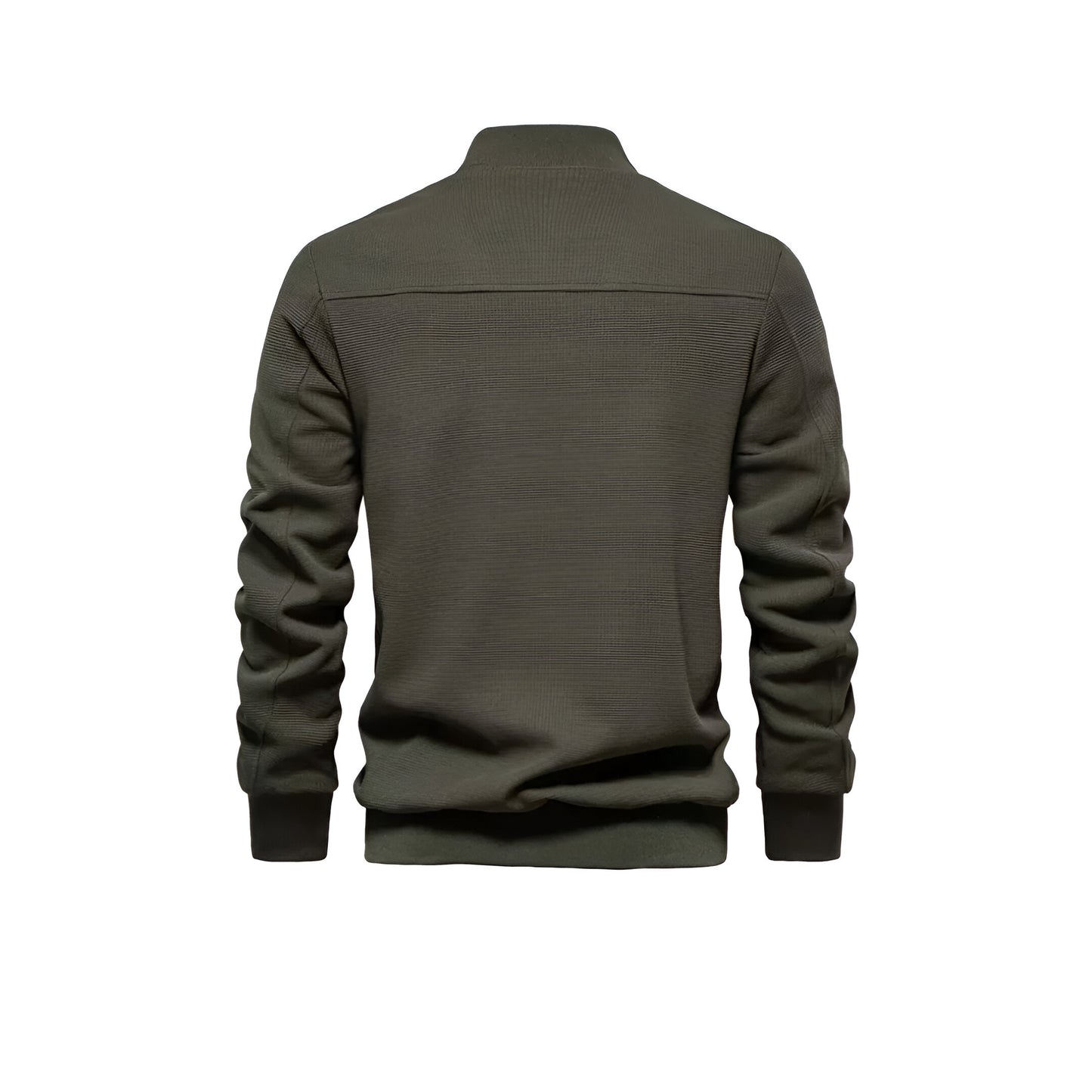 Men’s Textured Bomber Jacket | Lightweight Casual Zip Up