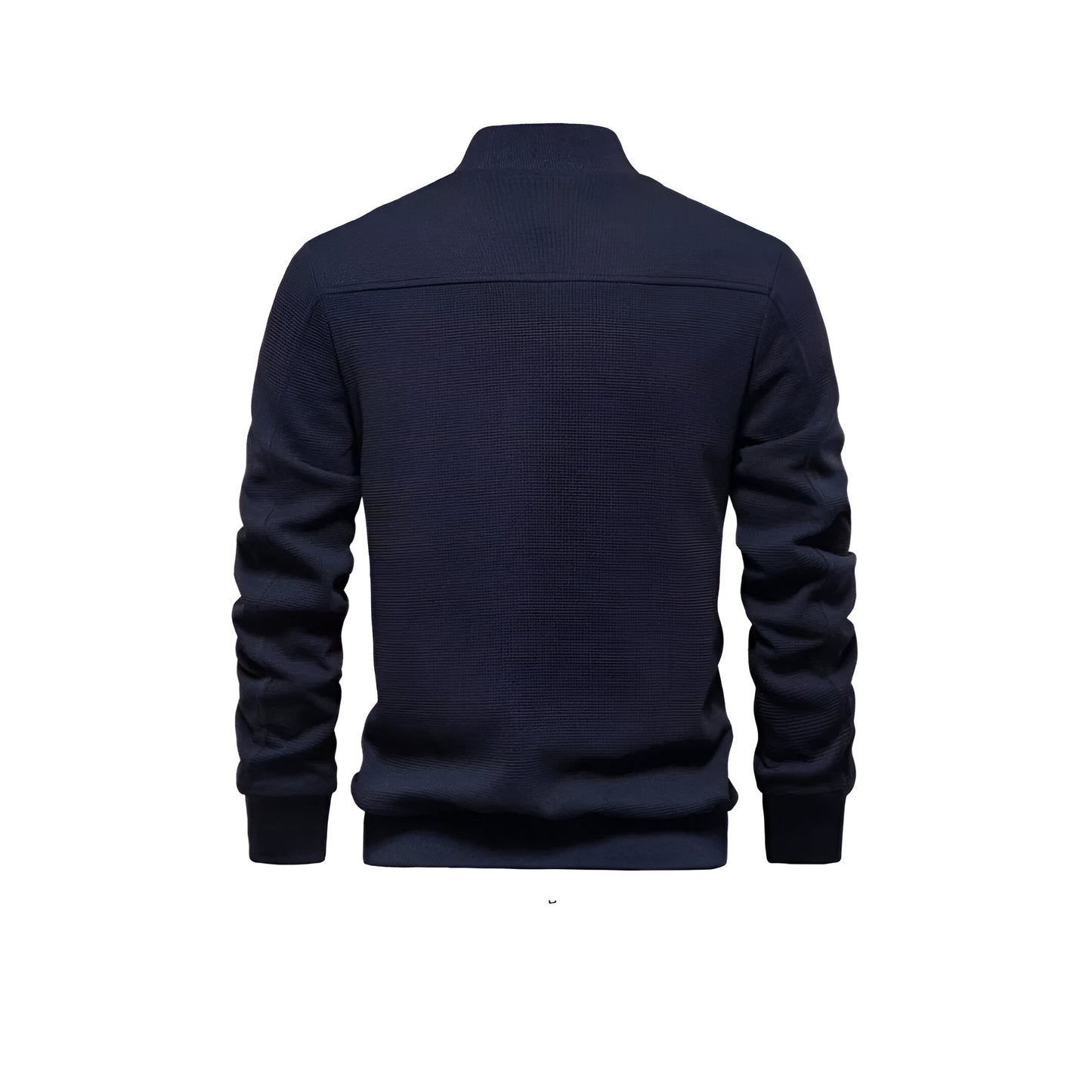 Men’s Textured Bomber Jacket | Lightweight Casual Zip Up