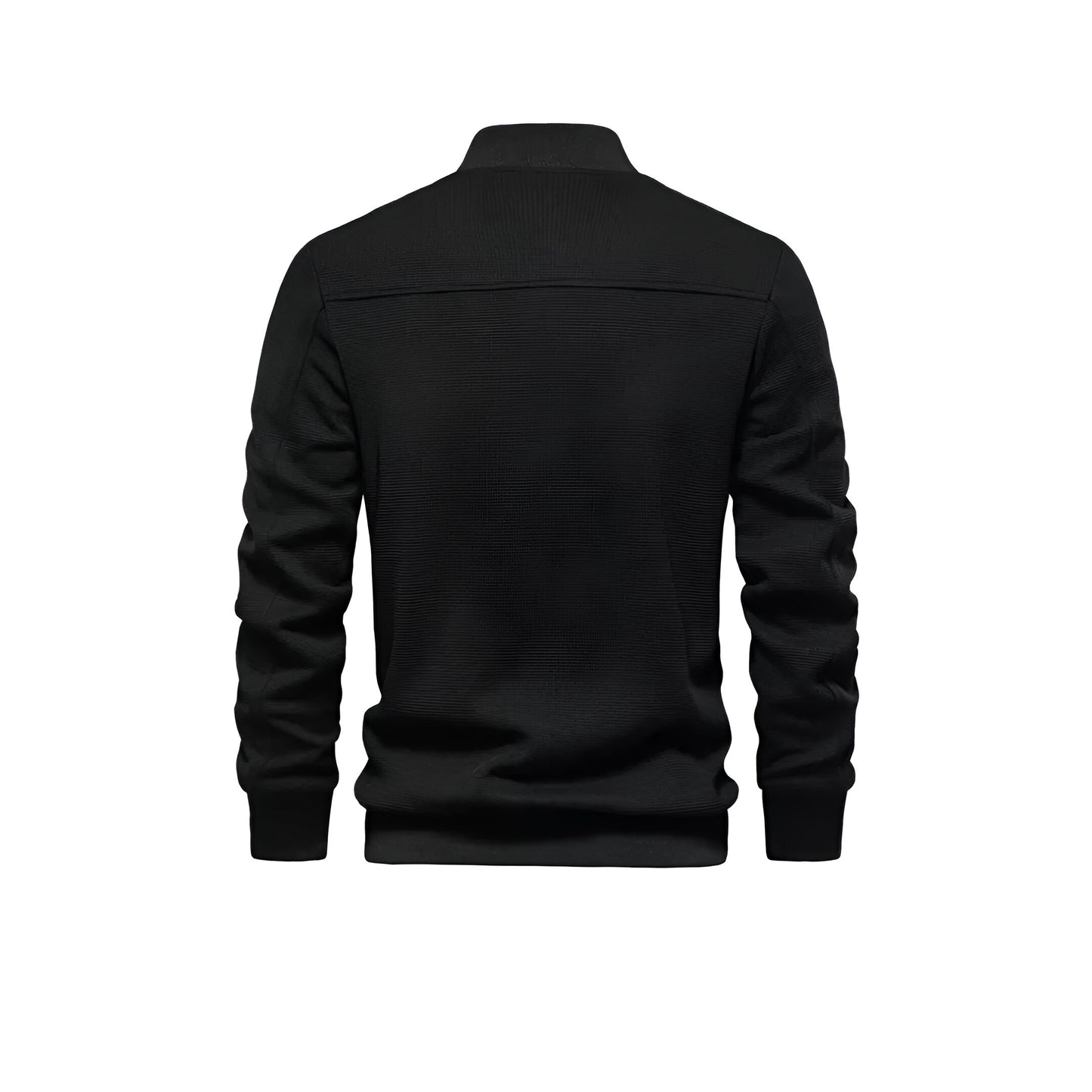 Men’s Textured Bomber Jacket | Lightweight Casual Zip Up