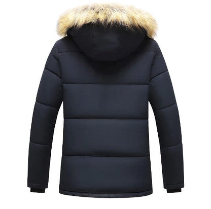 Men's Long Puffer Jacket | Warm Winter Parka Coat