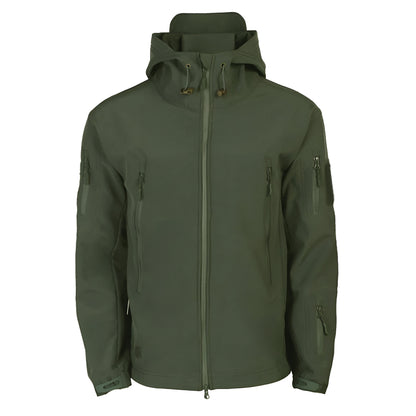 Men’s Waterproof Tactical Softshell Jacket | Outdoor Hooded Windbreaker
