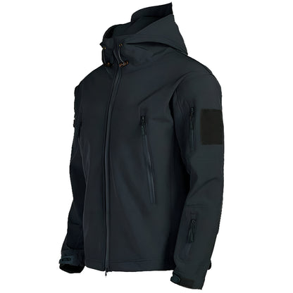 Men’s Waterproof Tactical Softshell Jacket | Outdoor Hooded Windbreaker