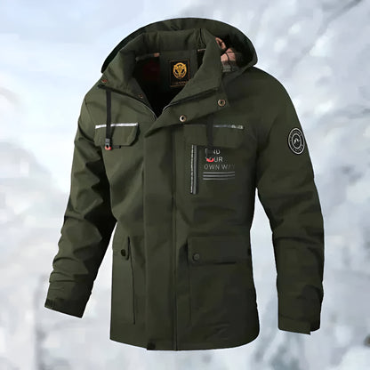 Men’s Warm Waterproof Winter Jacket | Hooded Padded Parka