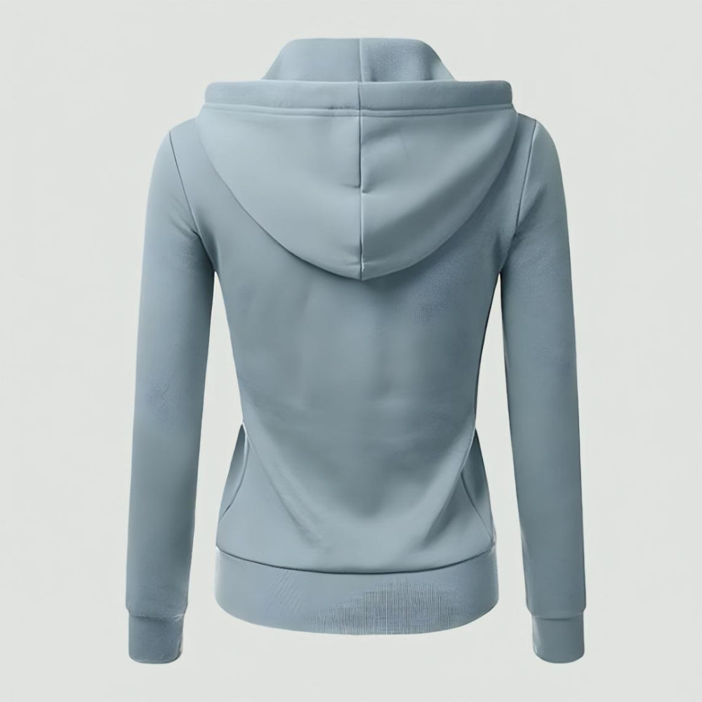 Women's Fleece Zip Up Hoodie – Long Sleeve Casual