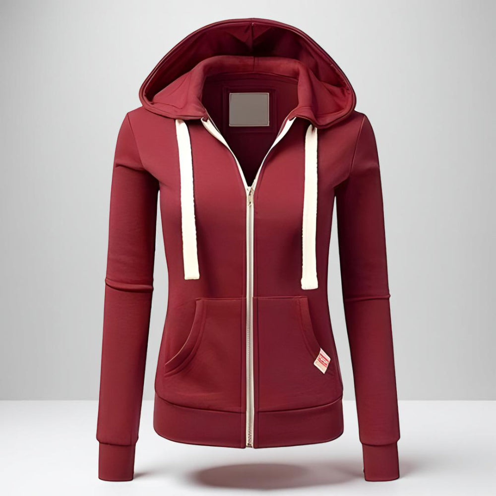 Women's Fleece Zip Up Hoodie – Long Sleeve Casual