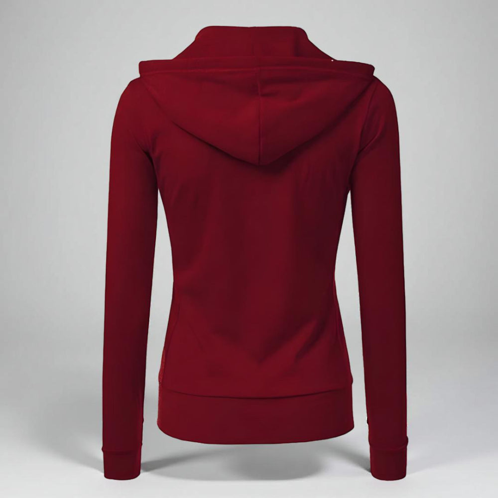 Women's Fleece Zip Up Hoodie – Long Sleeve Casual
