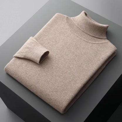 Men's Cashmere Turtleneck Sweater | Warm Knitwear Jumper