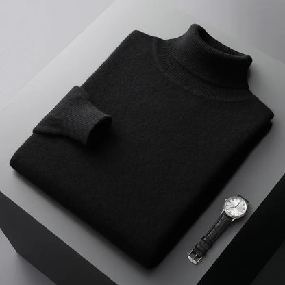 Men's Cashmere Turtleneck Sweater | Warm Knitwear Jumper