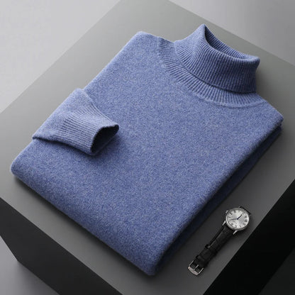 Men's Cashmere Turtleneck Sweater | Warm Knitwear Jumper