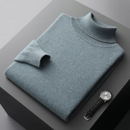 Men's Cashmere Turtleneck Sweater | Warm Knitwear Jumper