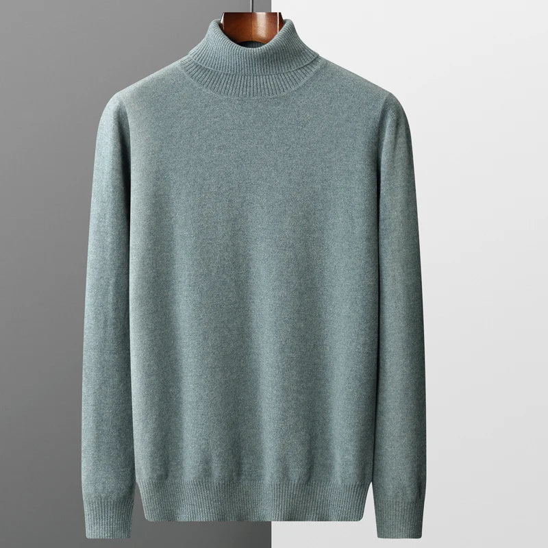 Men's Cashmere Turtleneck Sweater | Warm Knitwear Jumper