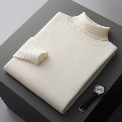 Men's Cashmere Turtleneck Sweater | Warm Knitwear Jumper