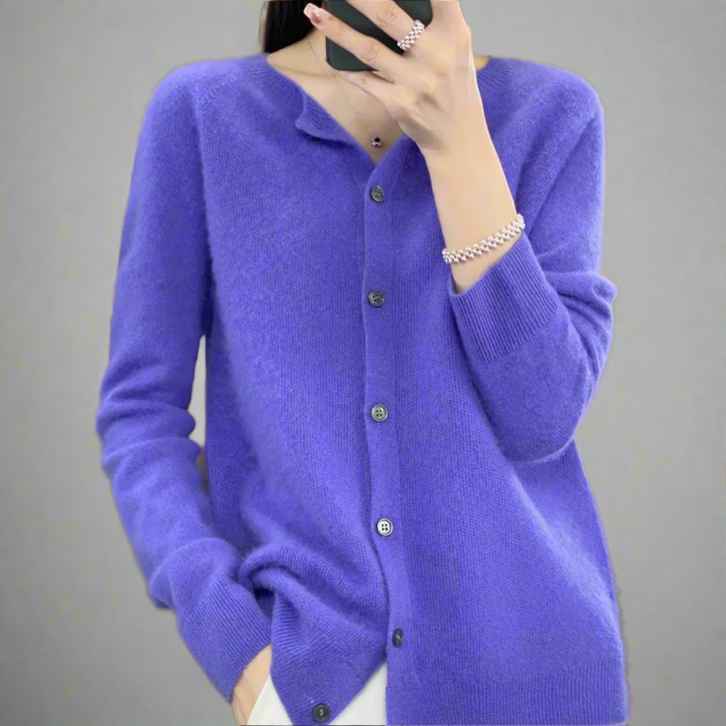 WW Damen Rundhals Cardigan Pullover - Image 3