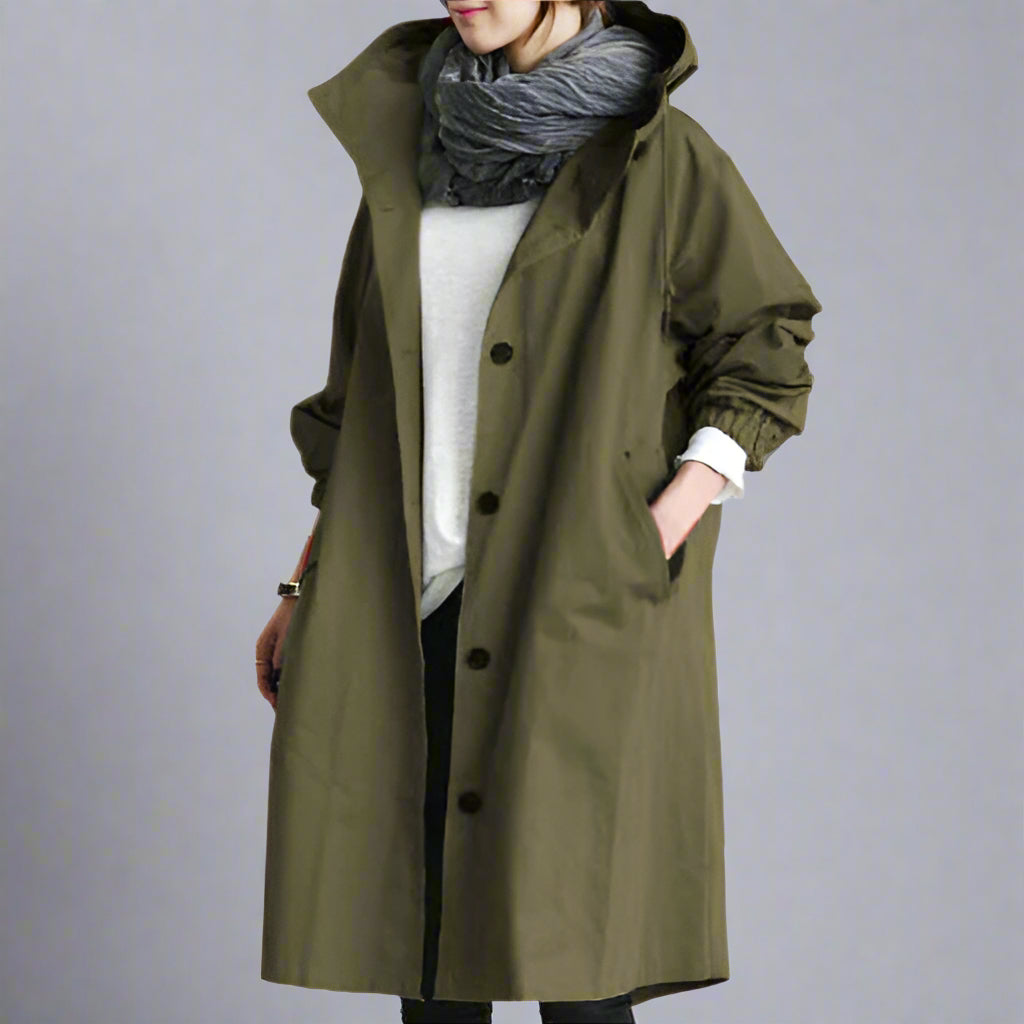 W&W | Modischer langer Trenchcoat Damen Wechsel Saison 2023 - Image 5