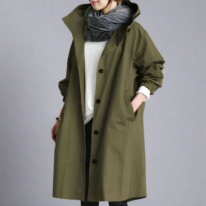 W&W | Modischer langer Trenchcoat Damen Wechsel Saison 2023 - Image 5