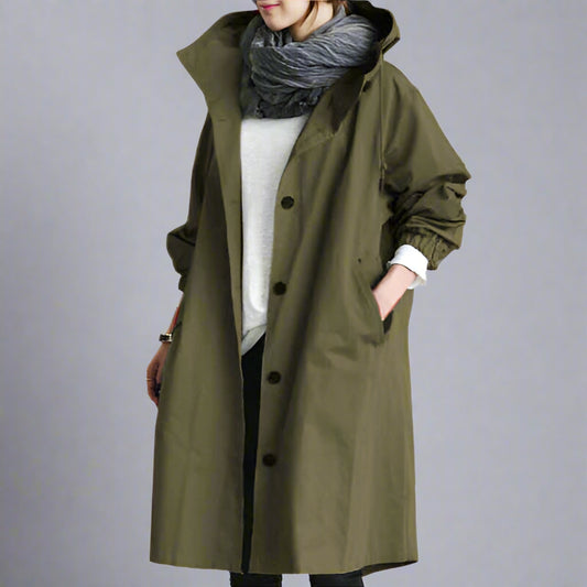 W&W | Modischer langer Trenchcoat Damen Wechsel Saison 2023 - Image 5
