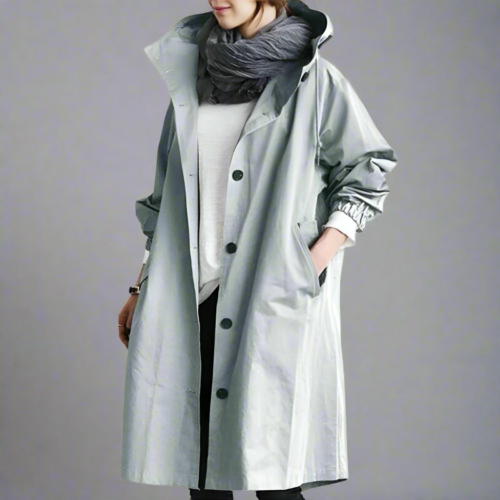 Women’s Oversized Trench Coat | Long Lightweight Casual