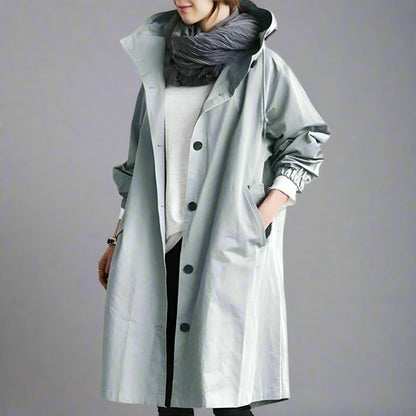 Women’s Oversized Trench Coat | Long Lightweight Casual